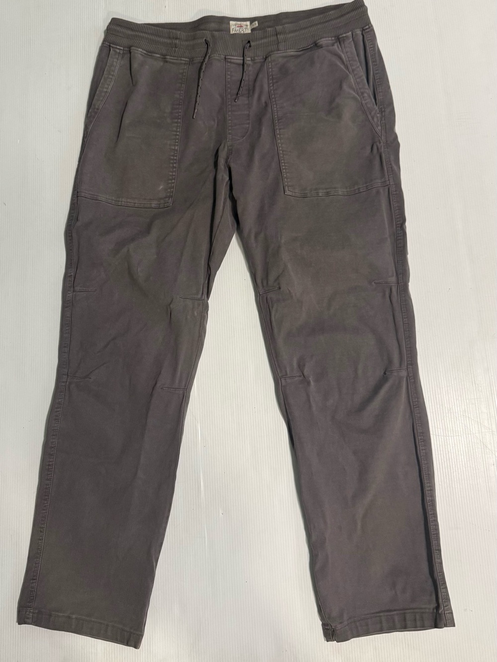 Faherty Dune Utility Pants Men XL Organic Cotton Stretch Drawstring Outdoor
